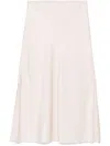 Brunello Cucinelli Women Satin Cady Fluid Pencil Skirt In Pink