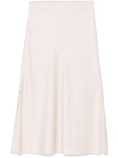 BRUNELLO CUCINELLI BRUNELLO CUCINELLI WOMEN SATIN CADY FLUID PENCIL SKIRT