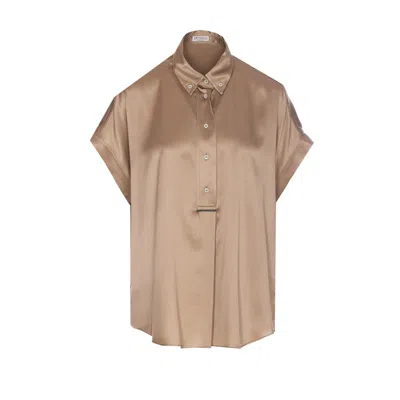 BRUNELLO CUCINELLI BRUNELLO CUCINELLI WOMEN SATIN SHIRT