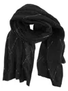 Brunello Cucinelli Luminous Diamond-pattern Scarf With Micro-sequins 66 X 218 Cm In Multicolor