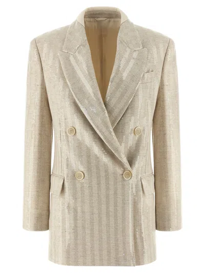 BRUNELLO CUCINELLI BRUNELLO CUCINELLI WOMEN SEQUIN BLAZER