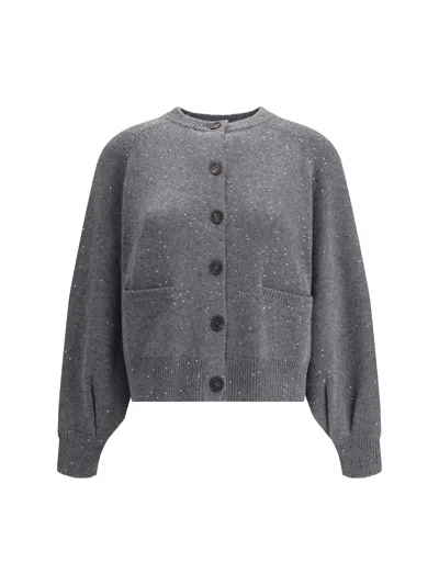 BRUNELLO CUCINELLI BRUNELLO CUCINELLI WOMEN SEQUIN EMBELLISHED CARDIGAN