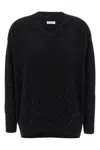 Brunello Cucinelli Sequin Sweater Sweaters And Cardigans Black In Black