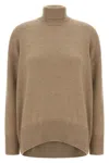 Brunello Cucinelli Sequin Sweater Sweaters And Cardigans Brown In Brown