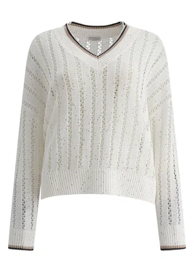 BRUNELLO CUCINELLI WOMEN'S SEQUINS EMBELLISHED SWEATER