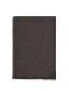 Brunello Cucinelli Sequins Scarf In Black