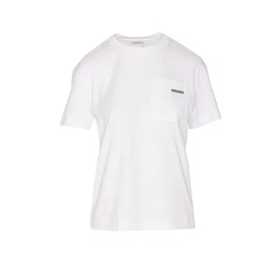BRUNELLO CUCINELLI BRUNELLO CUCINELLI WOMEN SHINIY TAB T-SHIRT