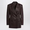 Brunello Cucinelli Shiny Twill Jacket In Brown