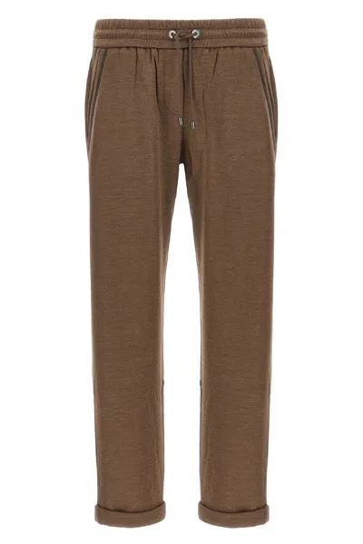 BRUNELLO CUCINELLI BRUNELLO CUCINELLI WOMEN 'SHINY POCKET DETAIL' JOGGERS