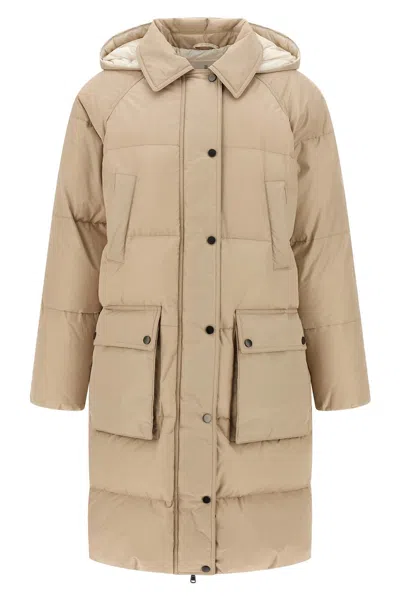 BRUNELLO CUCINELLI BRUNELLO CUCINELLI WOMEN 'SHINY ZIPPER PULL' DOWN JACKET