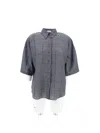 Brunello Cucinelli Sequin Applique Checked Collared Shirt