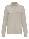 Brunello Cucinelli Women Shirt In Gray