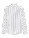 Brunello Cucinelli Gestreiftes Hemd In White