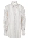 Brunello Cucinelli Women's Shirt | Size Small | Mh776mg206 In Multicolour