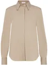 Brunello Cucinelli Popeline Cotton Shirt In Multicolor