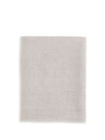 Brunello Cucinelli Women Silk And Cashmere Scarf In White