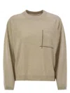 BRUNELLO CUCINELLI WOMEN'S SILK AND WOOL BLENDED SWEATER