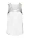 Brunello Cucinelli Women Silk-blend Blouse In White