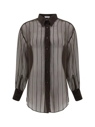 BRUNELLO CUCINELLI BRUNELLO CUCINELLI WOMEN SILK SHIRT