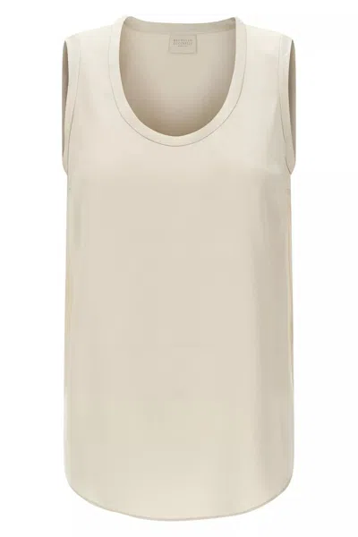BRUNELLO CUCINELLI BRUNELLO CUCINELLI WOMEN SILK TOP