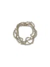 Brunello Cucinelli Women Silver Knotted Bracelet In Metallic
