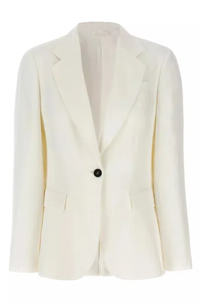 BRUNELLO CUCINELLI BRUNELLO CUCINELLI WOMEN SINGLE-BREASTED BLAZER