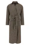 Brunello Cucinelli Single-breasted Coat Coats And Trench Coats Brown In Brown