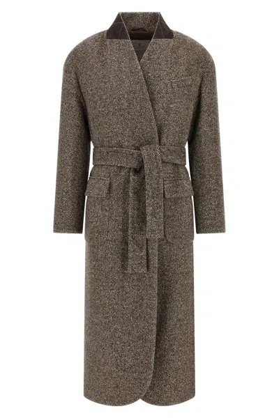 BRUNELLO CUCINELLI BRUNELLO CUCINELLI WOMEN SINGLE-BREASTED COAT