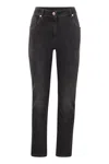 Brunello Cucinelli Black Stretch Denim Skinny Jeans In Black