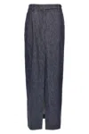 Brunello Cucinelli Skirt With Back Pockets And Front Slit