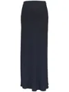 Brunello Cucinelli Twill Maxi Skirt In Blue