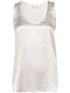 Brunello Cucinelli Women Sleveless Blouse In Multicolor