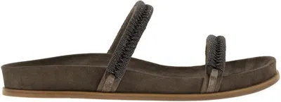 BRUNELLO CUCINELLI WOMEN'S SLIDES PRECIOUS