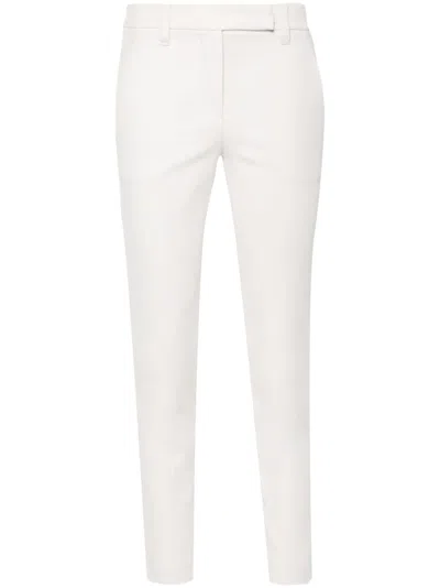 Brunello Cucinelli Women Slim Cropped Trousers In White