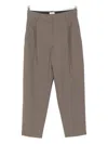 Brunello Cucinelli Dart-detail Trousers In Brown