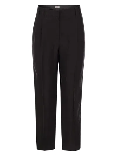 BRUNELLO CUCINELLI WOMEN'S SLOUCHY TROUSERS