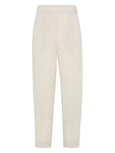 Brunello Cucinelli Women's Slouchy Trousers In Sand