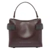 Brunello Cucinelli Essence Small Calfskin Top-handle Bag With Precious Bands In Red