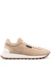 Brunello Cucinelli Suede Sneaker In Brown