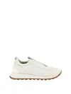 Brunello Cucinelli White Sneakers With Monile Insert In White