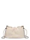 Brunello Cucinelli Women Soft Leather Bucket Bag With Chain Strap In Cream