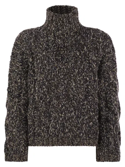 Brunello Cucinelli Long Sleeve Sweater In Black