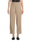 Brunello Cucinelli Women's Solid Cropped Pants In Brown
