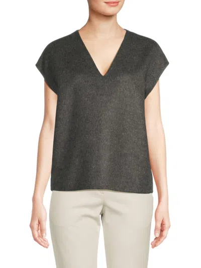 Brunello Cucinelli Women's Solid Virgin Wool Sweater In Gray