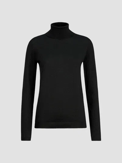 Brunello Cucinelli Women's Sparkling Cashmere And Silk Lightweight Turtleneck Sweater In Black