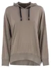 Brunello Cucinelli Women Sparkling Cashmere And Silk Sweatshirt In Gray