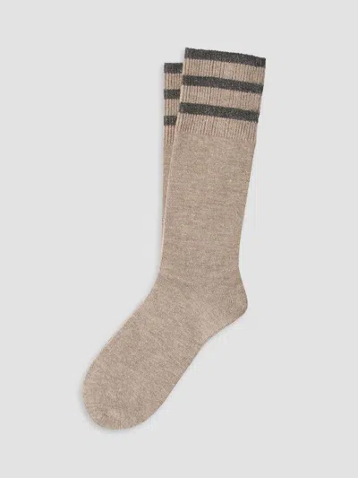 Brunello Cucinelli Women's Sparkling Cashmere Knit Socks In Neutral