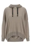 Brunello Cucinelli Women Sparkling Cashmere And Silk Sweatshirt In Brown