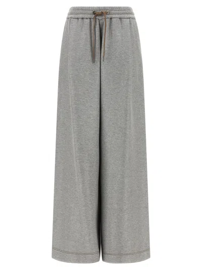 Brunello Cucinelli Women 'sparkling' Joggers In Black
