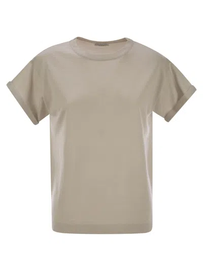BRUNELLO CUCINELLI BRUNELLO CUCINELLI WOMEN SPARKLING LIGHTWEIGHT CASHMERE AND SILK SWEATER